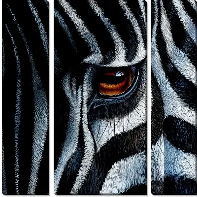 Модульная картина Зебра №443