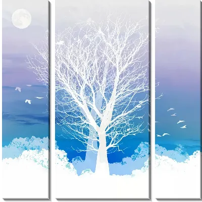 Белое дерево и Луна