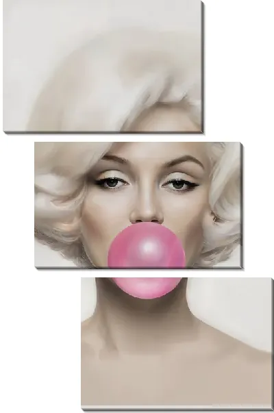 Модульная картина Монро и bubble gym