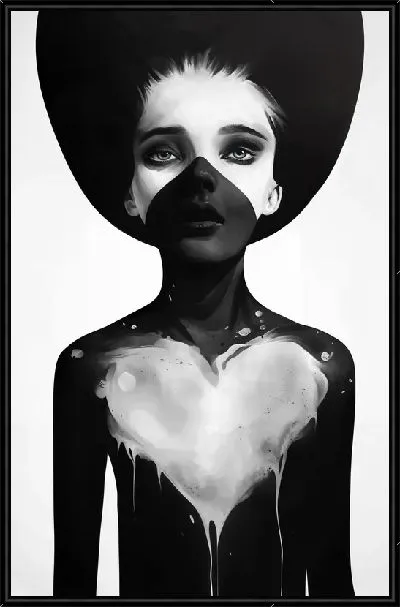 Картина Белое сердце