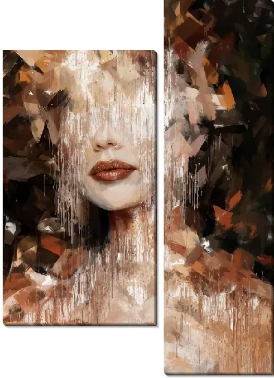 Модульная картина Лицо девушки №4