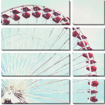 Модульная картина Колесо обозрения №50