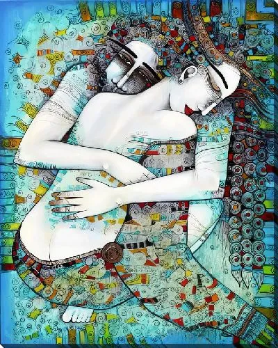 Картина маслом Водяная любовь