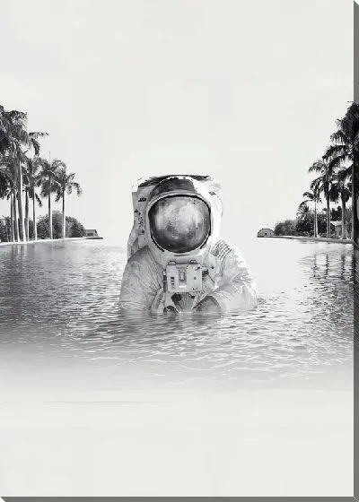 Постер Космонавт в воде