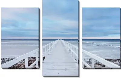 Модульная картина Мостик в море №5