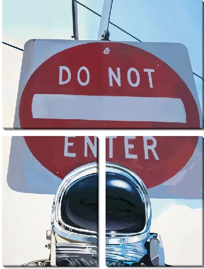 Модульная картина Do not Enter