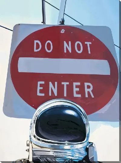 Картина маслом Do not Enter