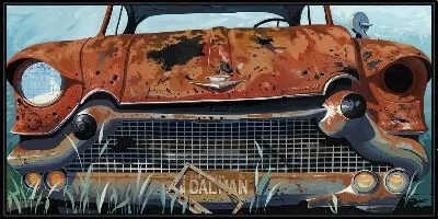 Картина Ржавый авто №4