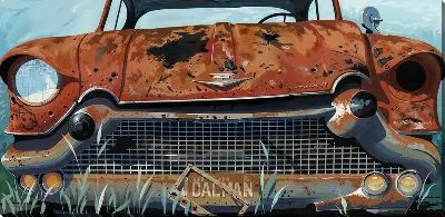 Картина маслом Ржавый авто №4