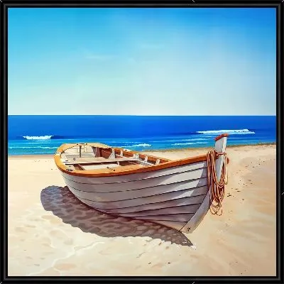 Картина Лодка на песке