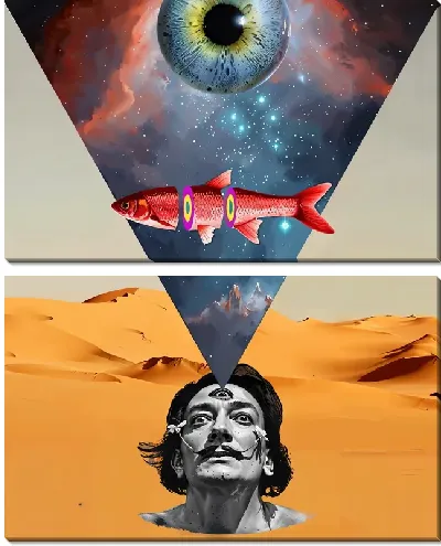 Модульная картина Фантазии Дали