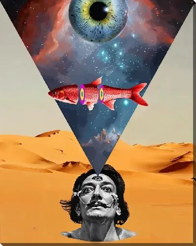 Картина маслом Фантазии Дали