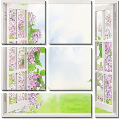 Модульная картина Фальш-окно