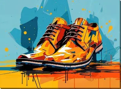 Картина маслом Мужские ботинки №23