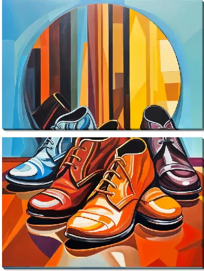 Модульная картина Мужские туфли №37