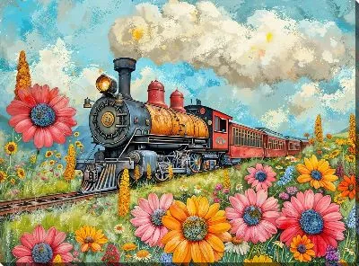 Картина маслом Паровоз №251