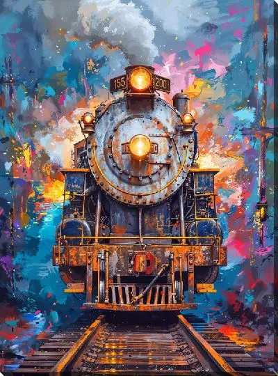 Картина маслом Паровоз №311