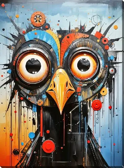 Картина маслом Птица №51