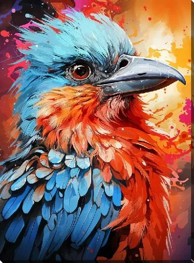 Картина маслом Птица №52