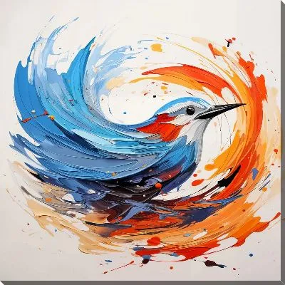 Картина маслом Птица №56