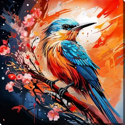 Картина маслом Птица №67