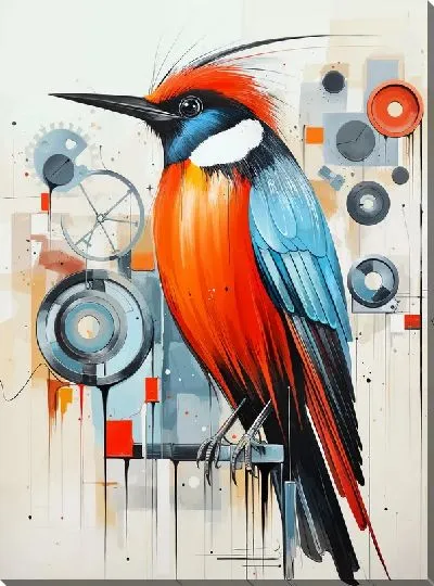 Картина маслом Птица №70