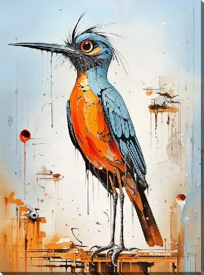 Картина маслом Птица №71