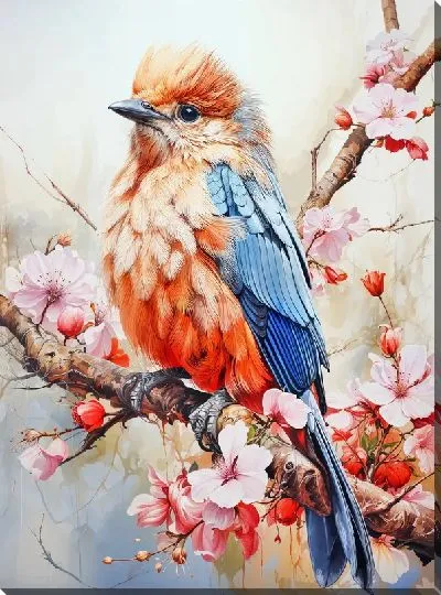 Картина маслом Птица №75