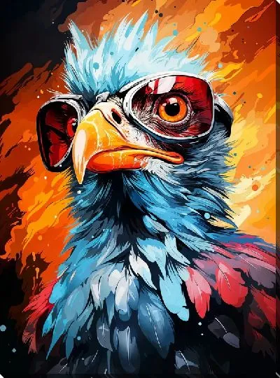 Картина маслом Птица №76