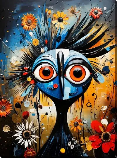 Картина маслом Птица №77