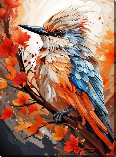 Картина маслом Птица №78