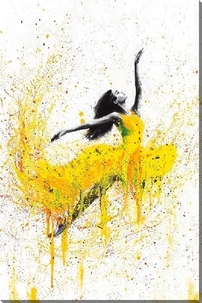 Картина маслом Танцовщица в желтом №2