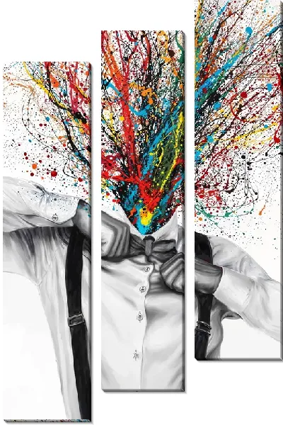 Модульная картина Арт мужчина в рубашке