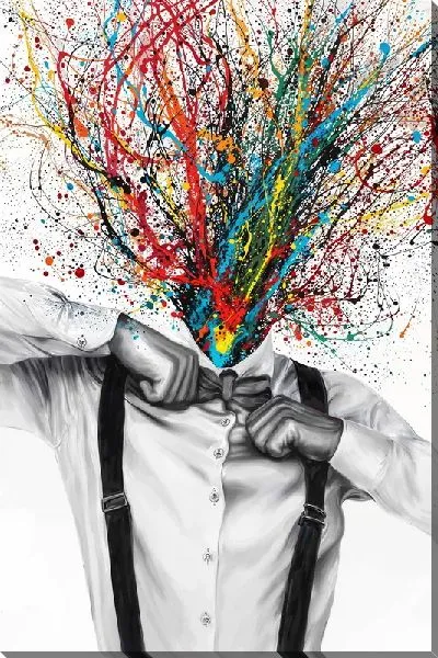 Картина маслом Арт мужчина в рубашке