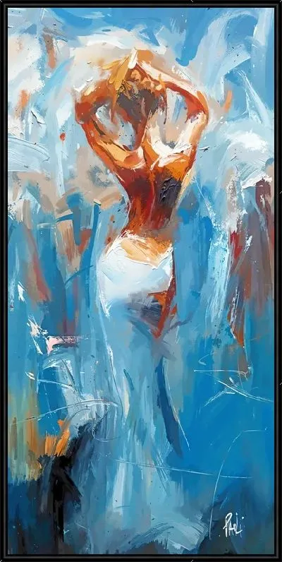 Картина Девушка в белом платье