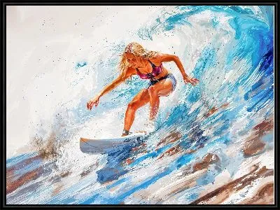 Девушка и сёрфинг №51