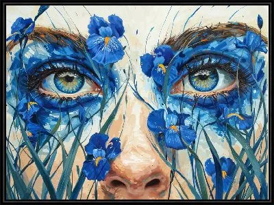 Картина Взгляд сквозь цветы