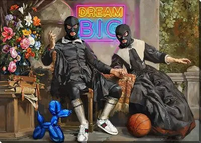 Граф и графиня в масках