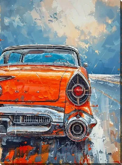 Картина маслом Ретро автомобиль №200