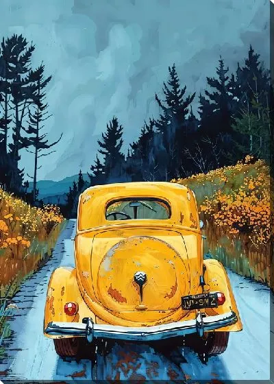 Картина маслом Ретро автомобиль №208
