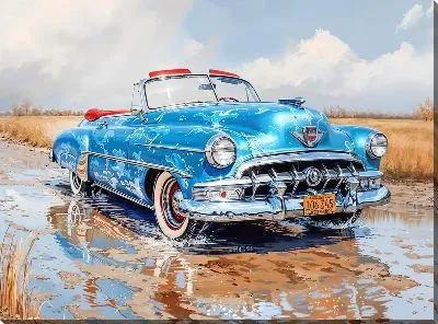 Картина маслом Ретро автомобиль №212