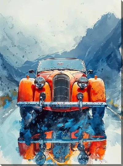Картина маслом Ретро автомобиль №213