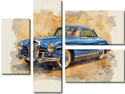 Модульная картина Ретро автомобиль №216