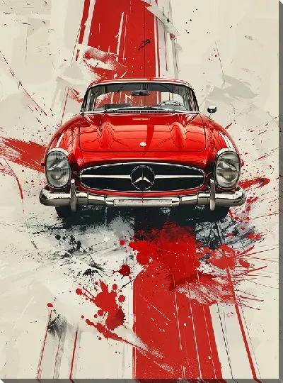Картина маслом Ретро автомобиль №217