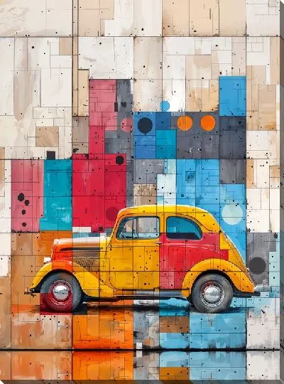 Картина маслом Ретро автомобиль №218