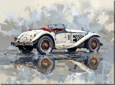 Картина маслом Ретро автомобиль №221