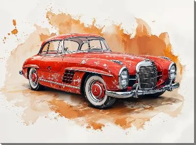 Картина маслом Ретро автомобиль №225
