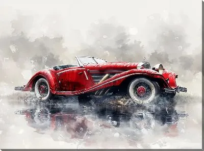 Картина маслом Ретро автомобиль №226