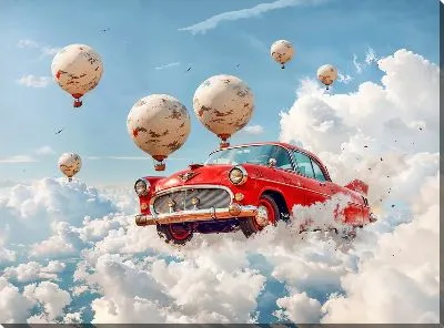 Картина маслом Ретро автомобиль №227