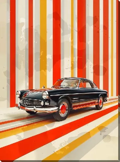 Картина маслом Ретро автомобиль №230